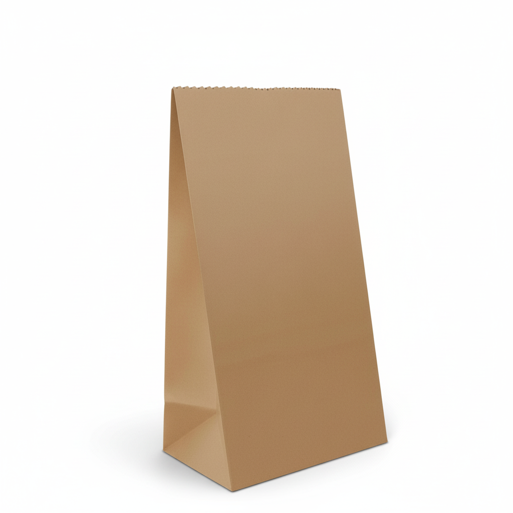 Bolsa De Papel Kraft N  12 Paquete 50 Und