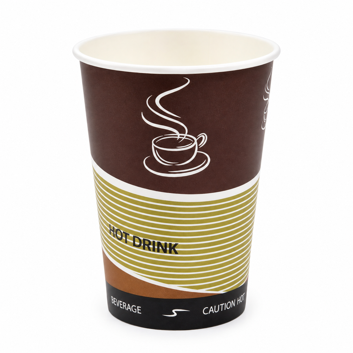 Vaso Polipapel Marrón Hawai 10oz Paquete 25 Und