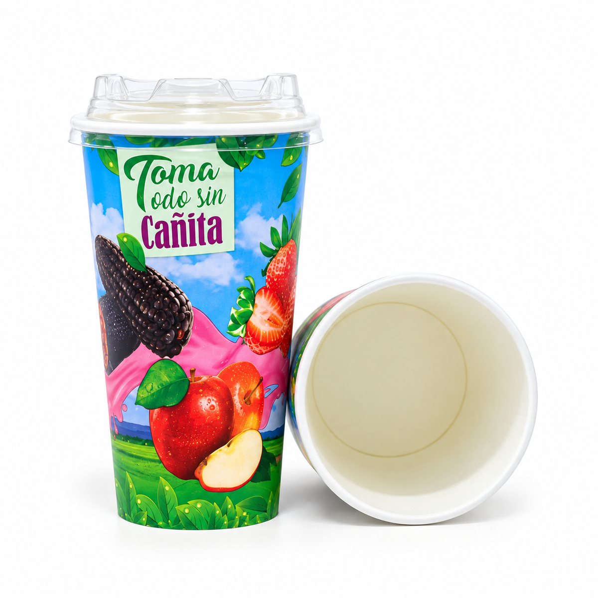 Vaso Fruta Tomatodo Sin Cañita Eur 21oz Paquete 25 Und