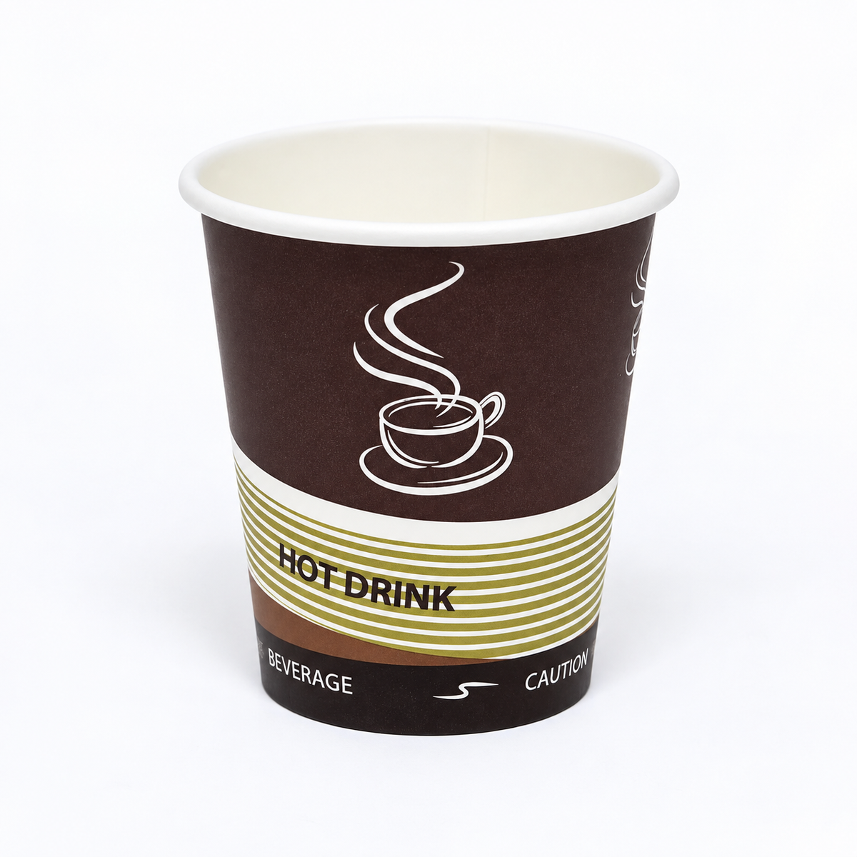 Vaso Polipapel  Marrón Hawai 7Oz  Paquete 50Und