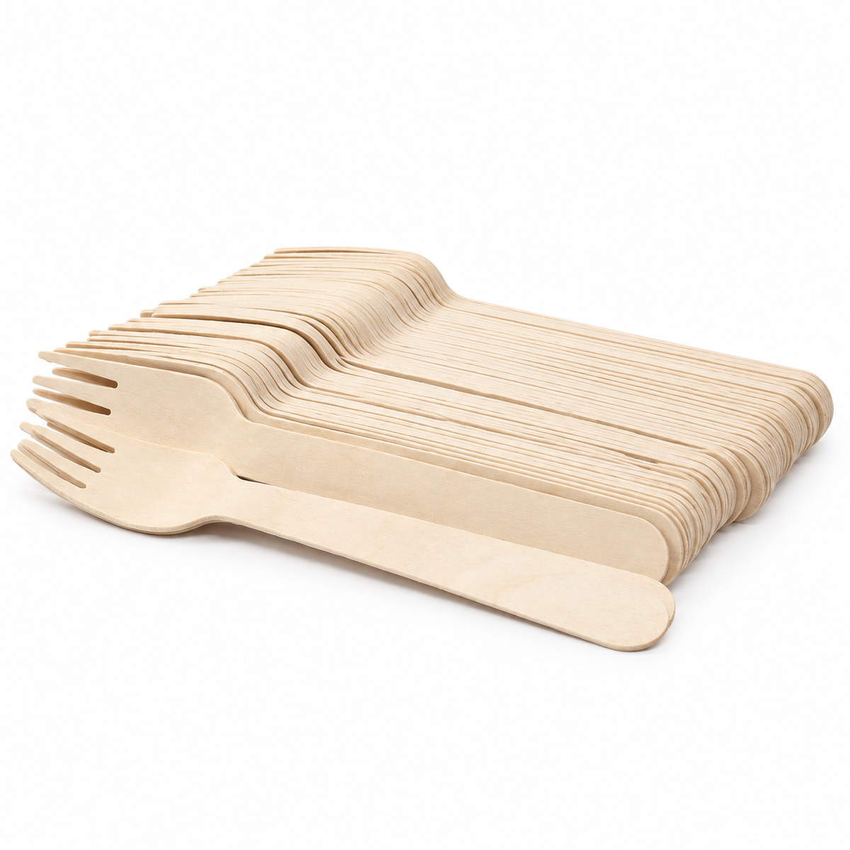 Tenedor De Bambu Ecológico 14 Cm Paquete 50 Und