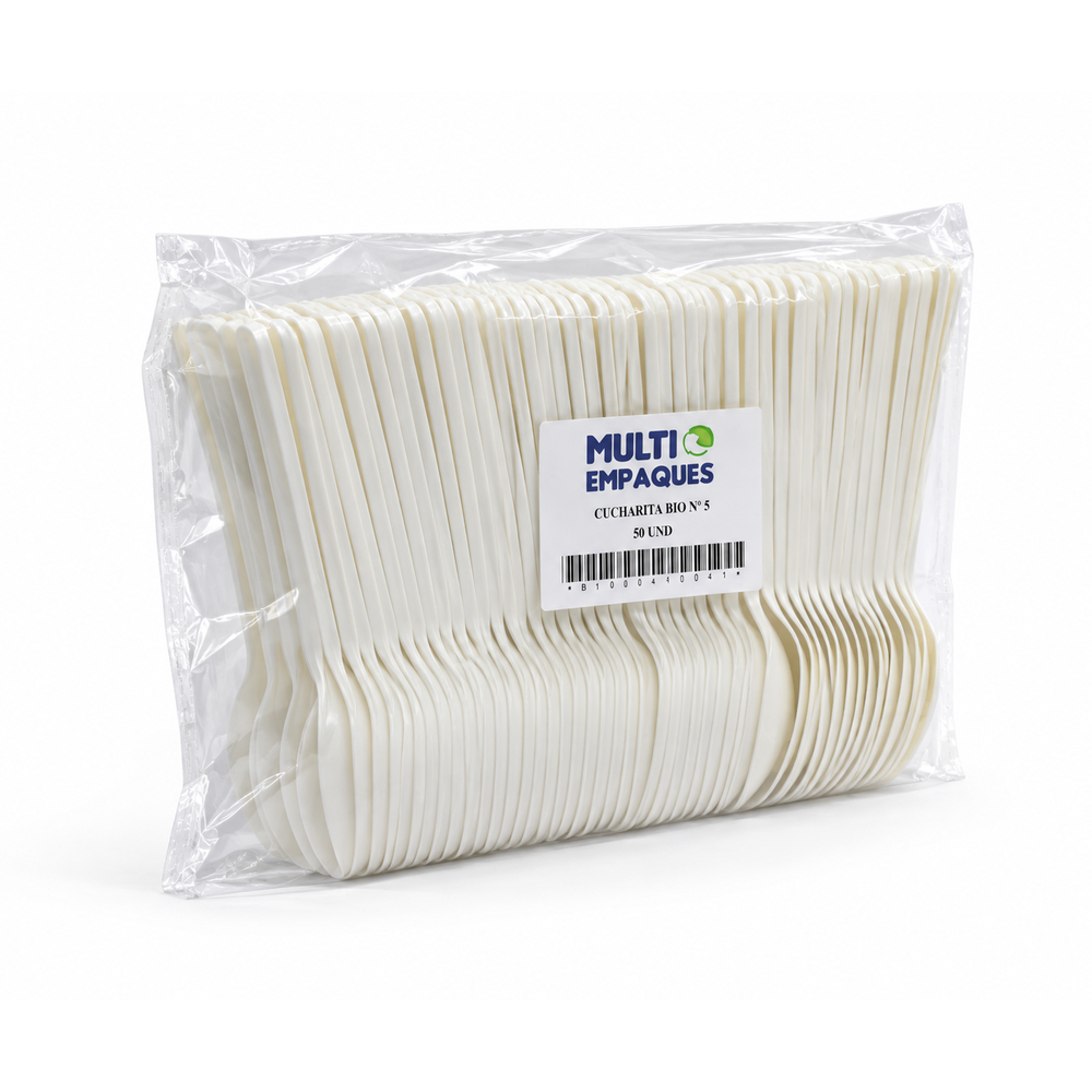 Cucharita Compostable Smp Paquete 50 Und