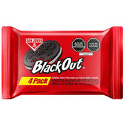 Galleta Black Out Sandwich Rellenas con Crema Sabor a Vainilla Paquete 4un