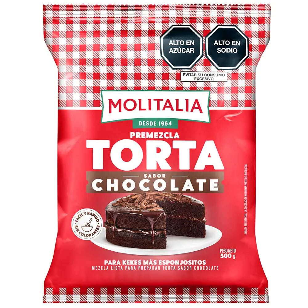 Premezcla Torta De Chocolate Molitalia Paquete 500 g