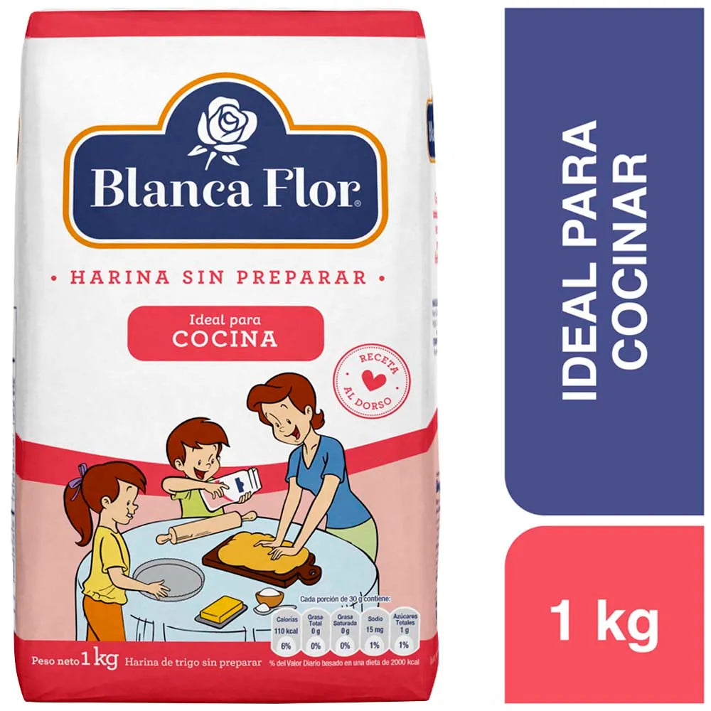 Harina sin Preparar Blanca Flor 1K