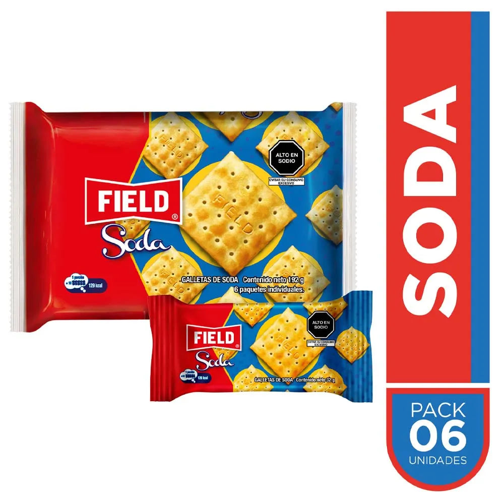 Galletas Soda Field Paquete 6 Und