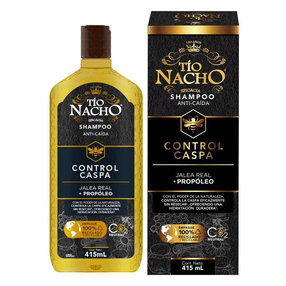 Shampoo Tío Nacho Control Caspa Frasco 415 ml