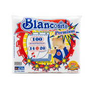 Bolsa Polietileno Blancosito Premium 14 X 20 pulgadas paquete 100 und