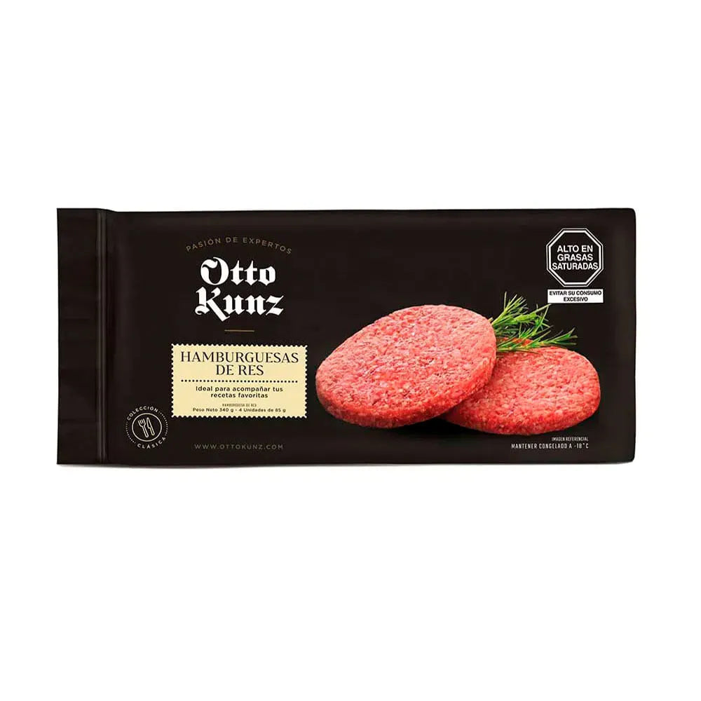 Hamburguesa de Res Otto Kunz 4un