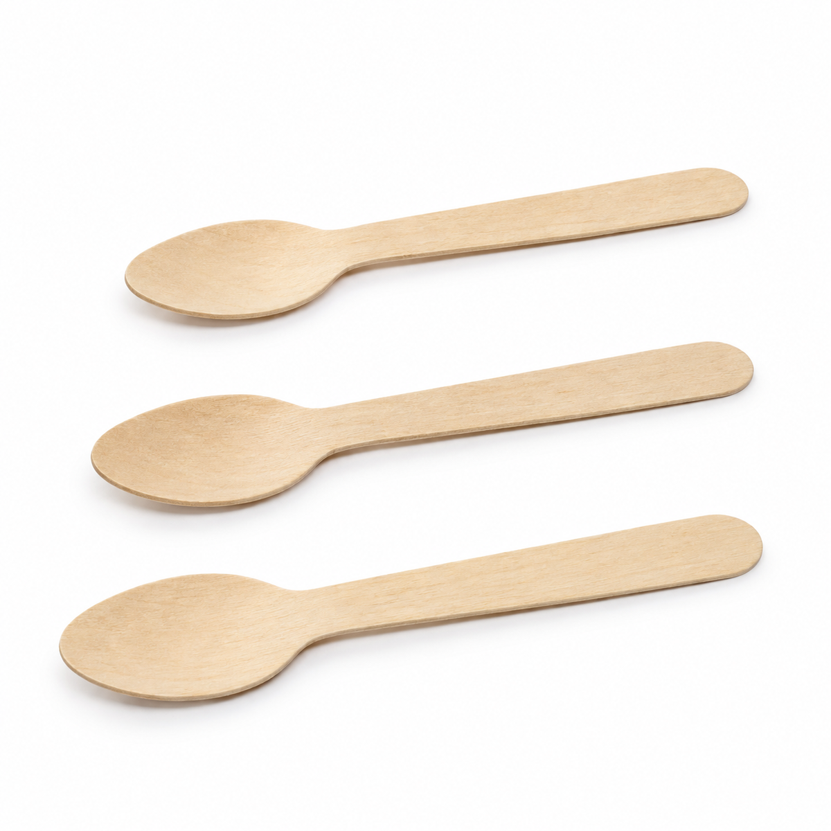 Cucharita Bambu Para Postre Paquete 50 Und