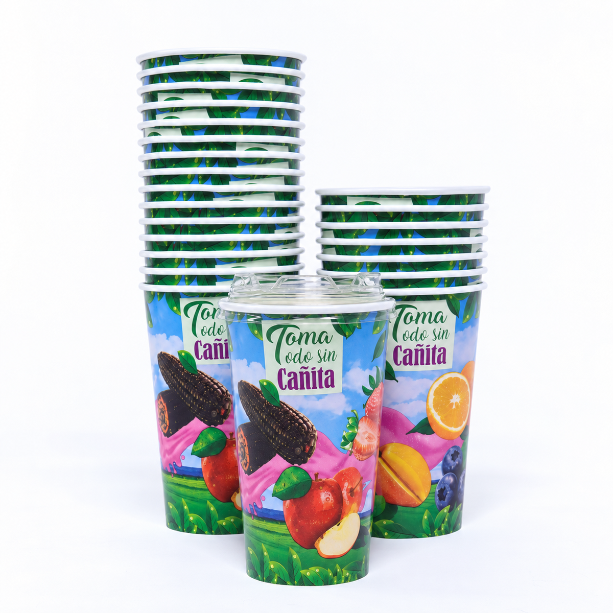 Vaso Fruta Tomatodo Sin Cañita Eur 21oz Paquete 25 Und