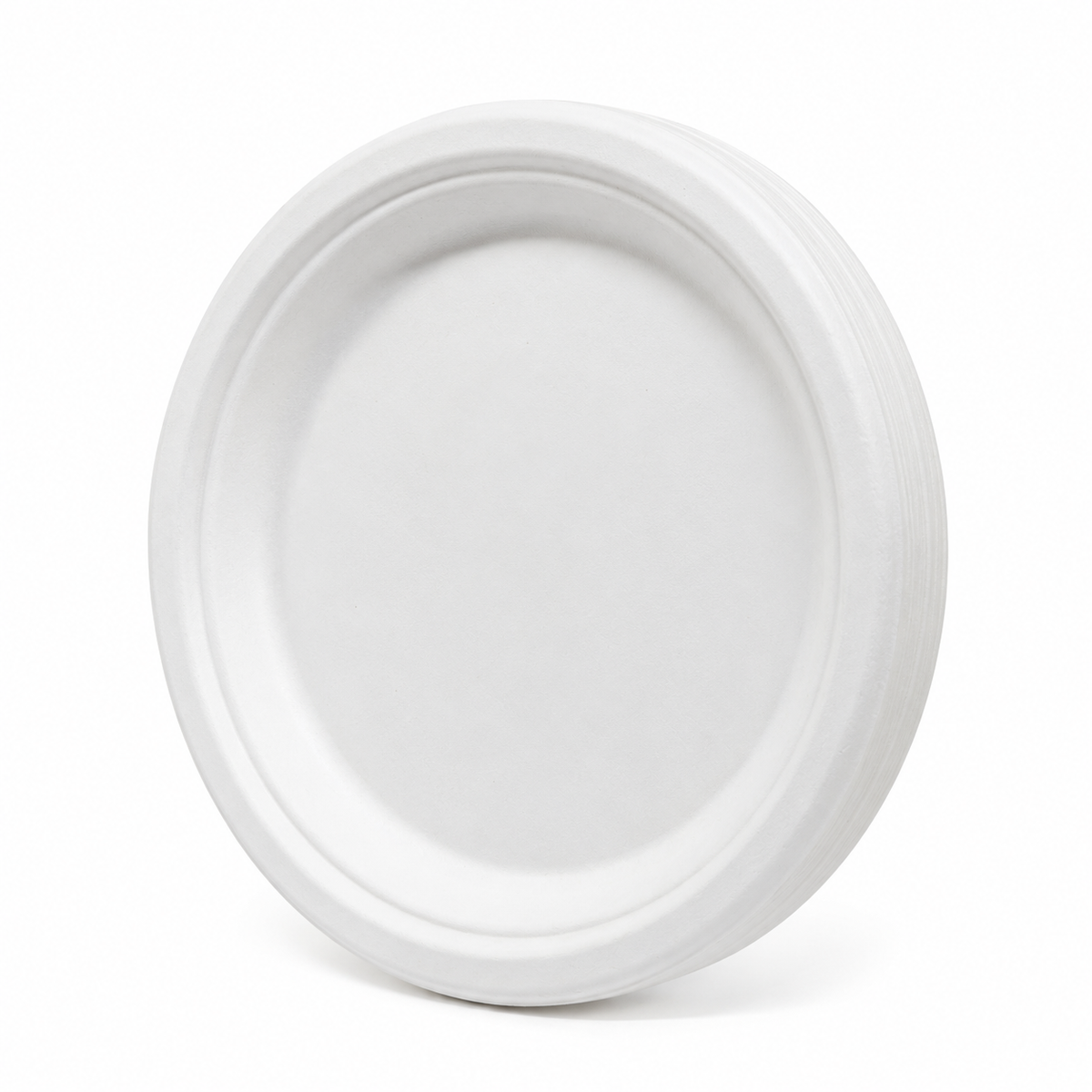 Plato Biodegradable 9 (22.5 cm) Darnel Naturals  Bagazo de Caña (Paquete x 20 und.)