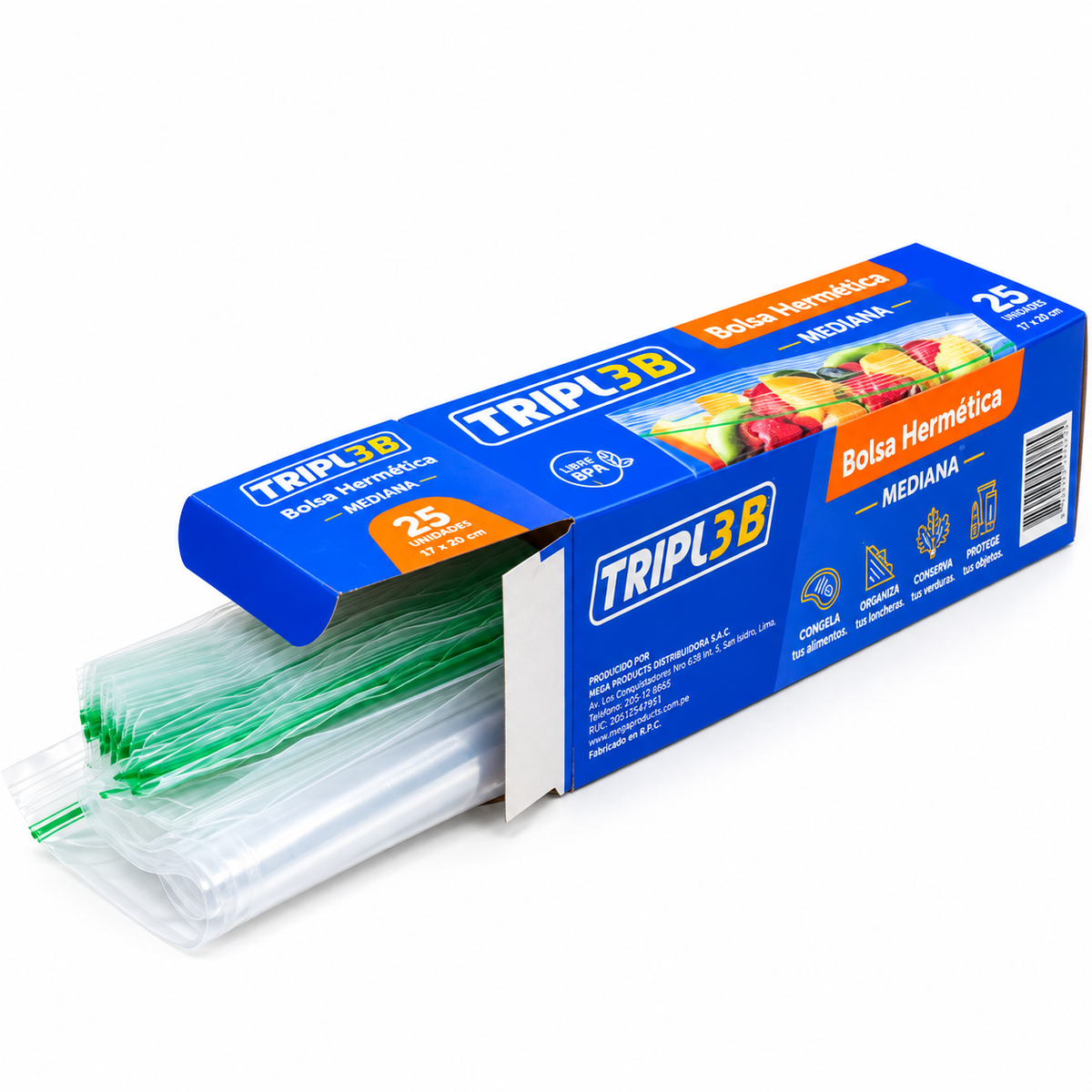 Bolsas Herméticas Triple 178 X 279  25Und