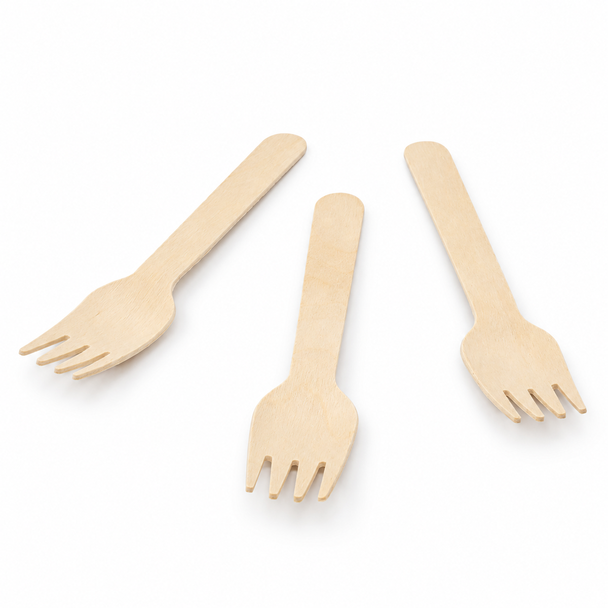 Tenedor De Bambu Ecológico 14 Cm Paquete 50 Und
