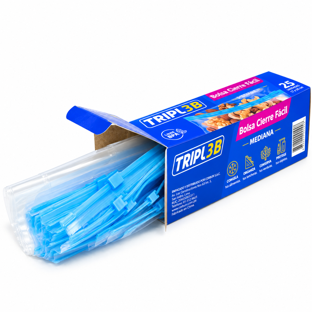 Bolsas Herméticas Triple B 197x245mm 25Und