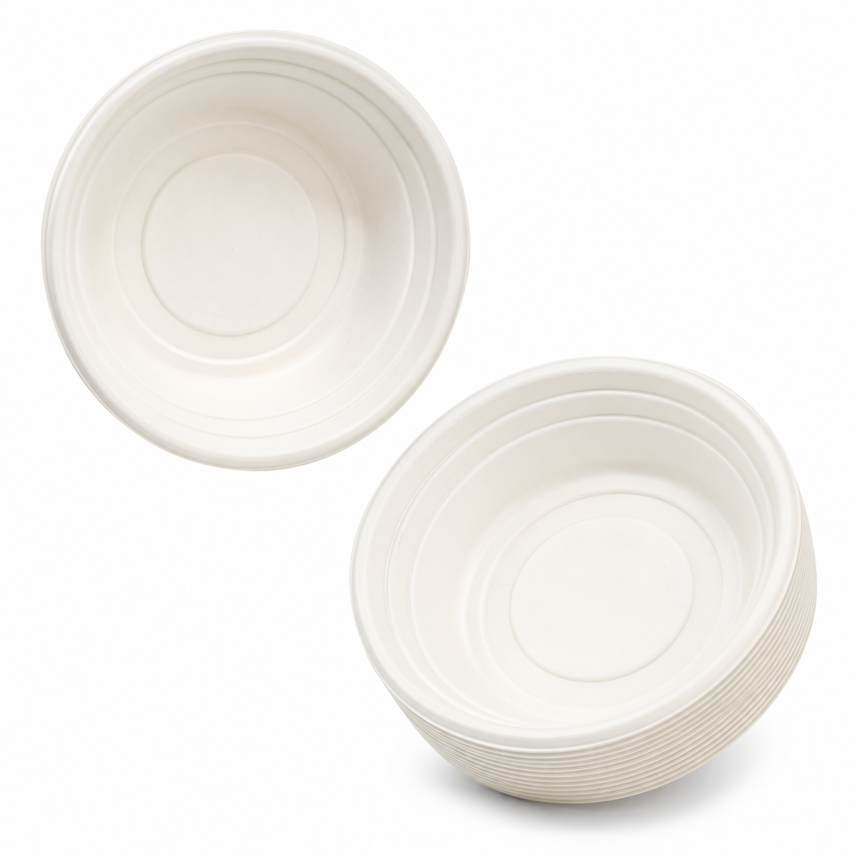 Plato Hondo Fibra Sopero 24 cm Biodegradable