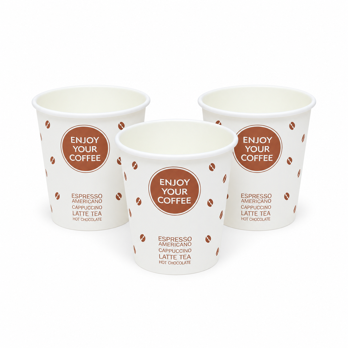 Vaso Polipapel Con diseño Enjoy Your Coffee Paquete 50 und