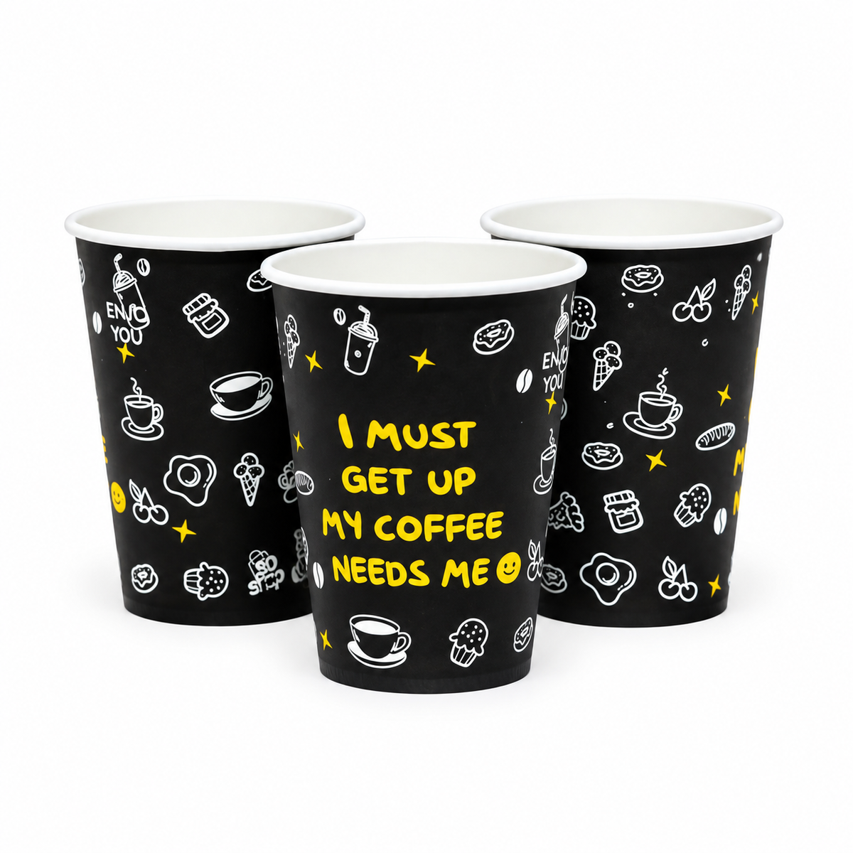 Vaso Polipapel Get up Tevian 12oz Paquete 50und
