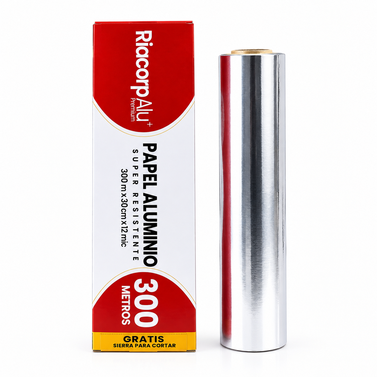 Papel De Aluminio Riacorp Caja 300m x 30 cm