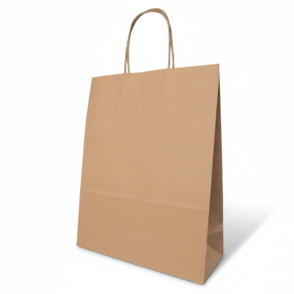 Bolsa De Papel Kraft BK #22 B&E Con Asa