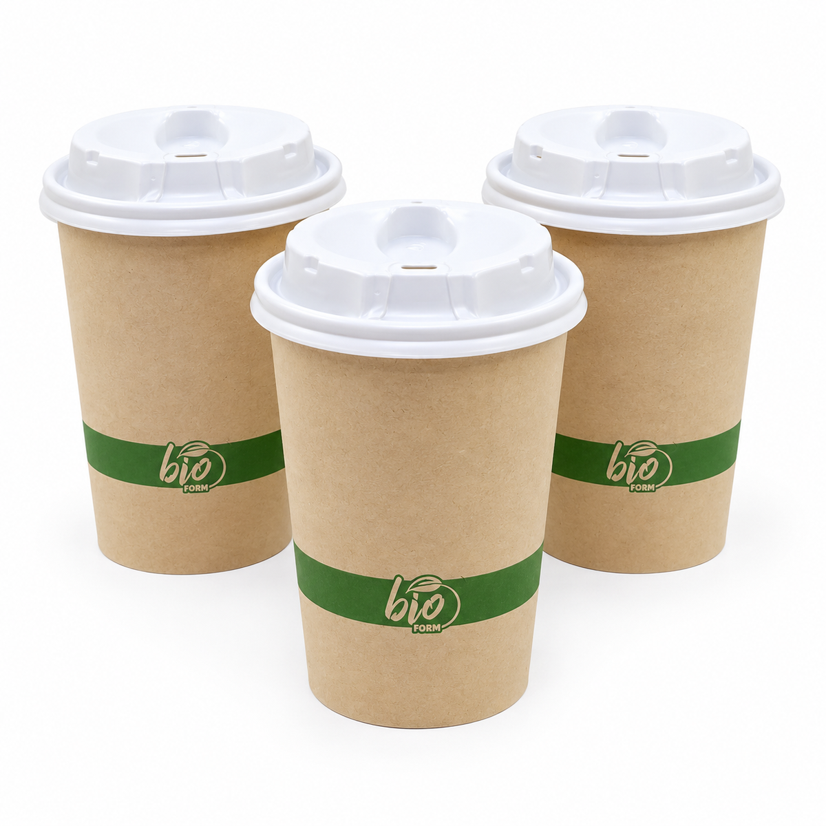 Vaso Polipapel Café Bio Form Pamolsa 12 Oz Paquete 25 Und