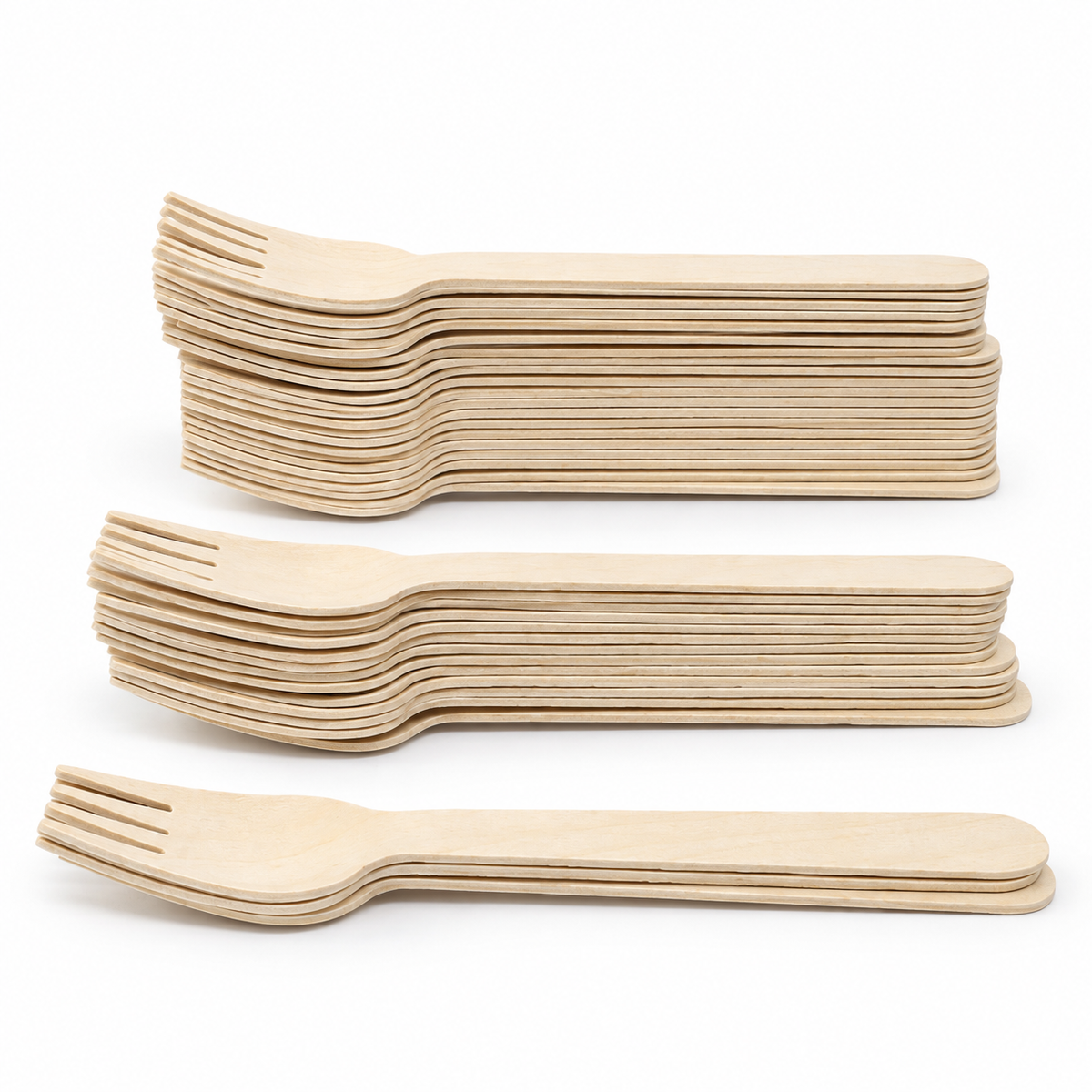 Tenedor De Bambu Ecológico 14 Cm Paquete 50 Und