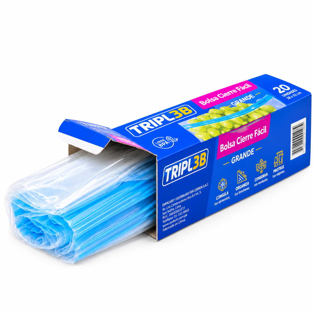 Bolsas Herméticas Triple B 290x170mm 20Und
