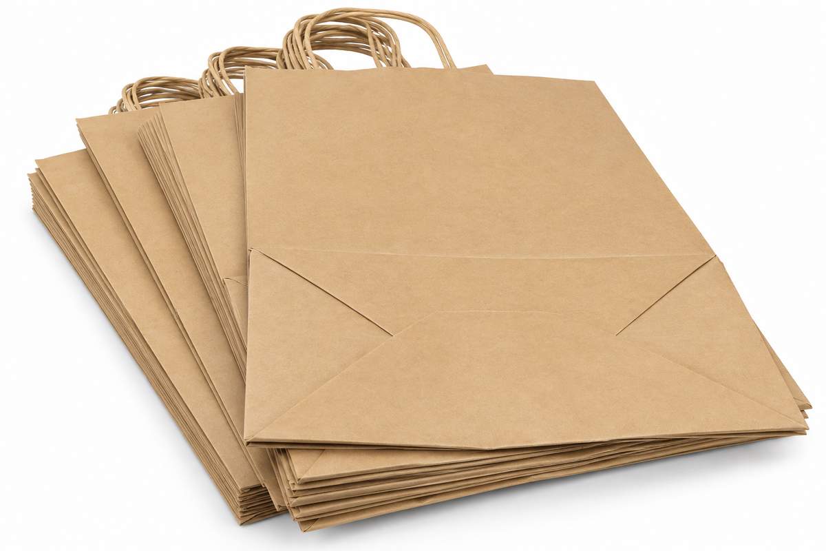 Bolsa De Papel Kraft Bk-#35 B&E Con Asa