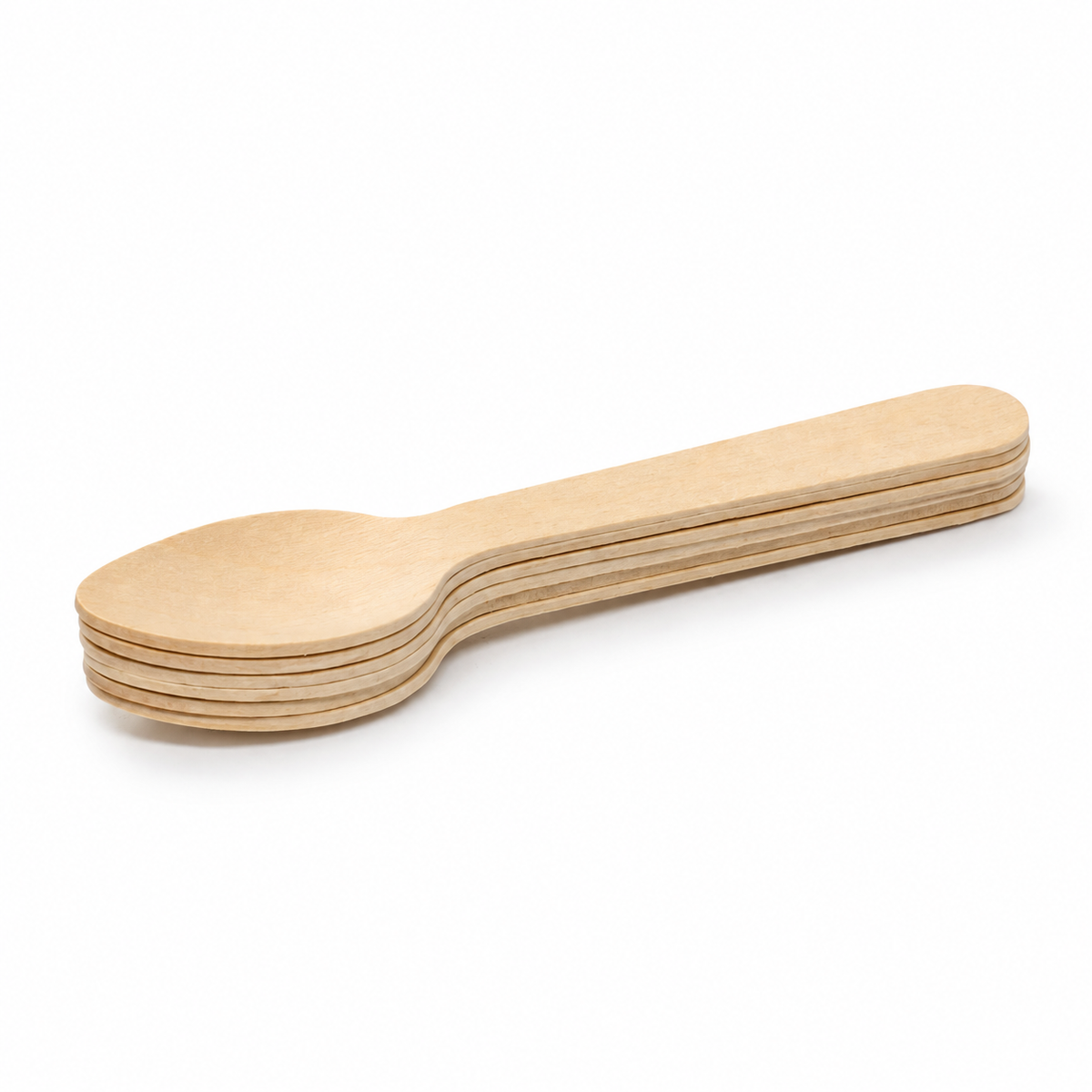 Cucharita Bambu Para Postre Paquete 50 Und