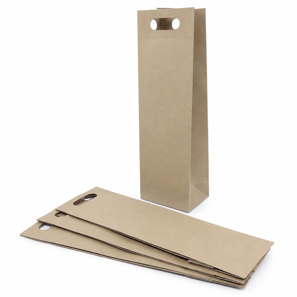 Bolsa De Papel Kraft para vino BK-23 Con Asa