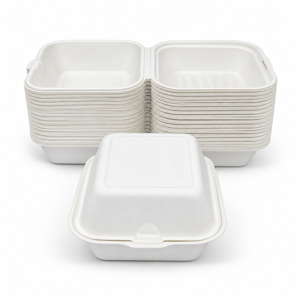 Portacomida Bagazo de Caña Darnel Ct4 C1-450ml Paquete 50 und