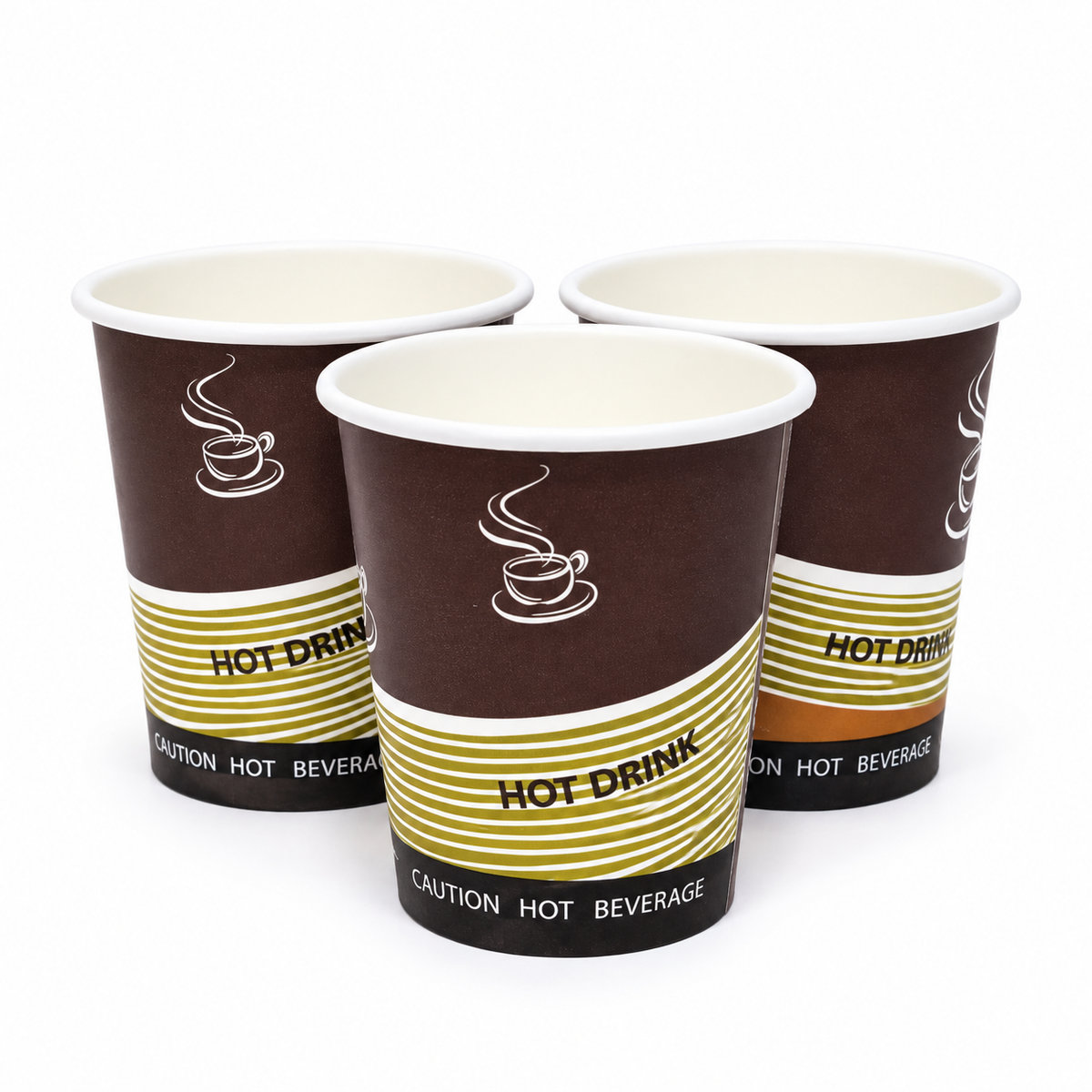 Vaso Polipapel  Marrón Hawai 7Oz  Paquete 50Und