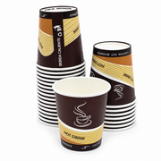 Vasos Polipapel Marrón  Hawai 8Oz Paquete 25Und