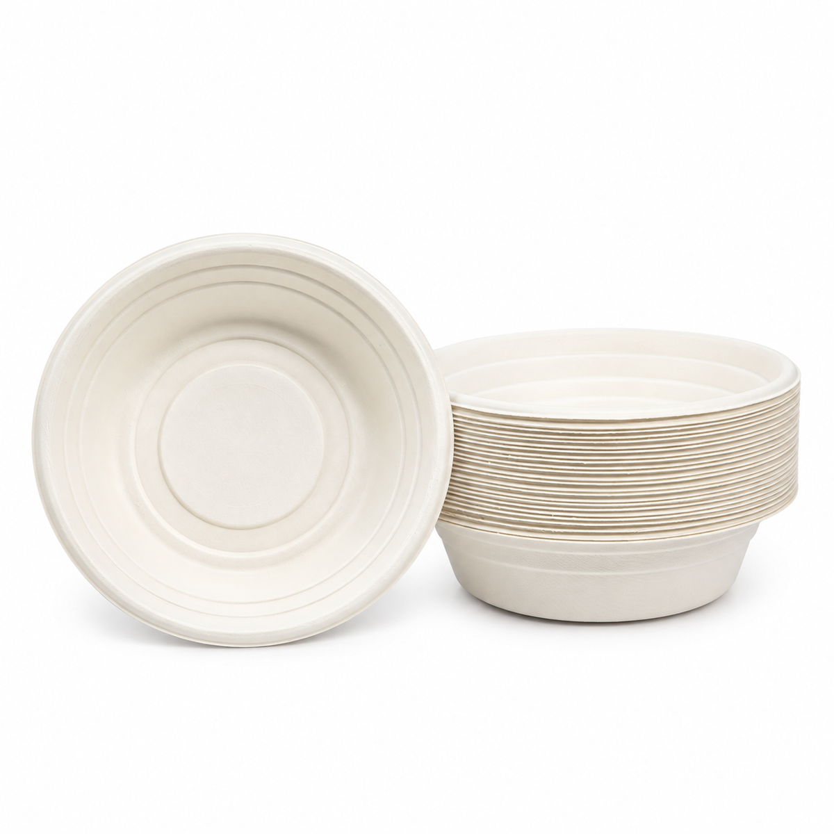 Plato Hondo Fibra Sopero 24 cm Biodegradable