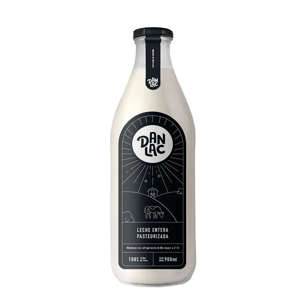 Leche Entera Pasteurizada Danlac Botella 900ml