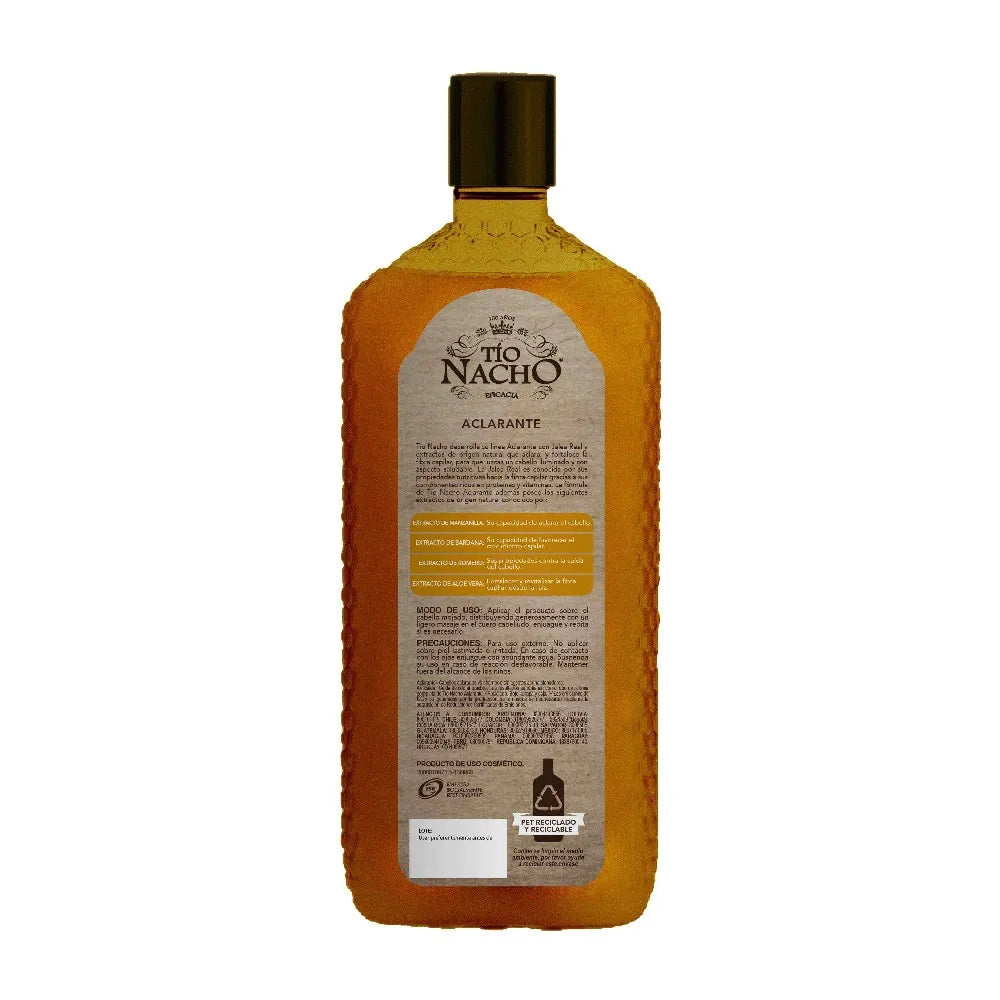 Shampoo Tío Nacho Anti Caída Aclarante Frasco415ml
