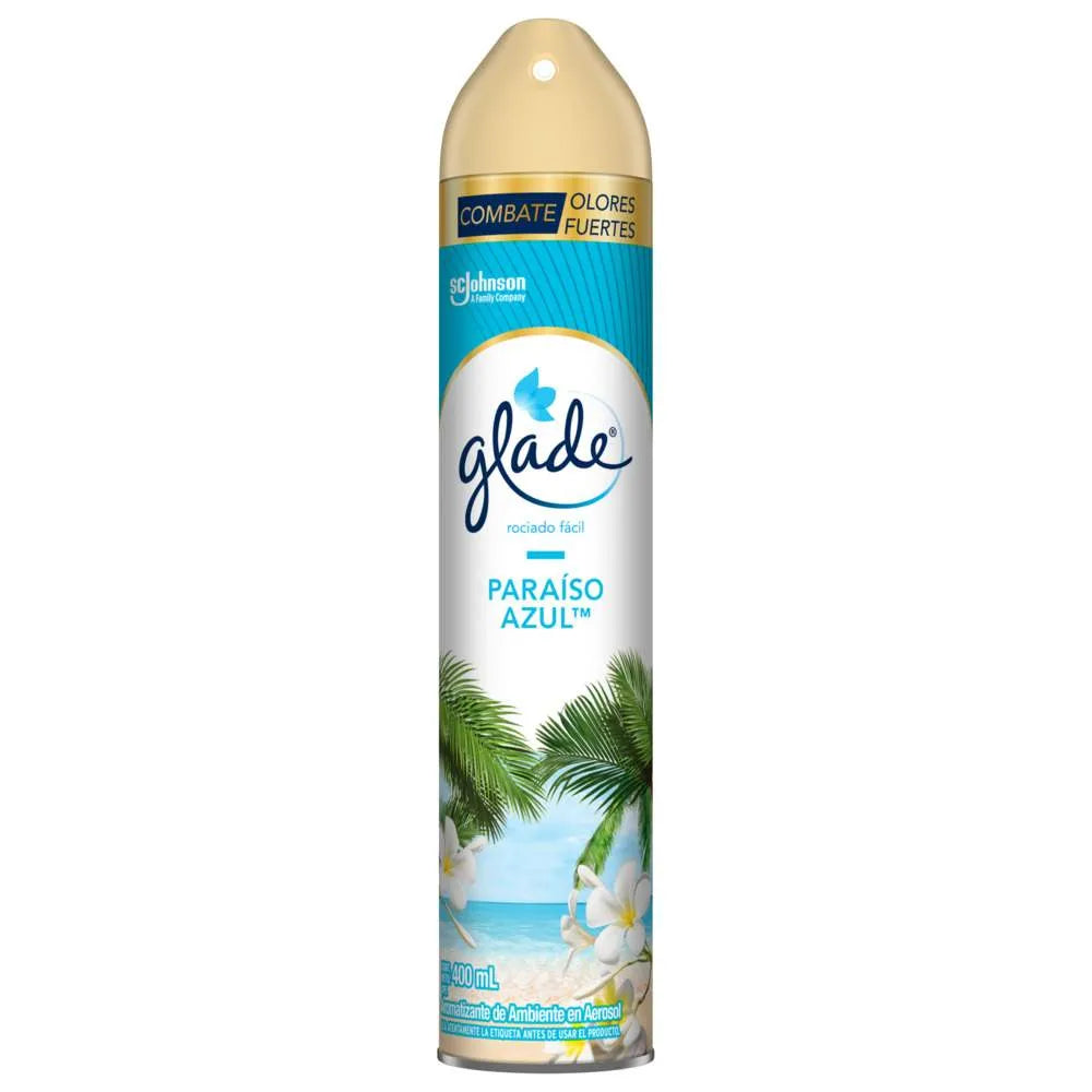 Ambientador Aerosol Glade Paraiso Azul