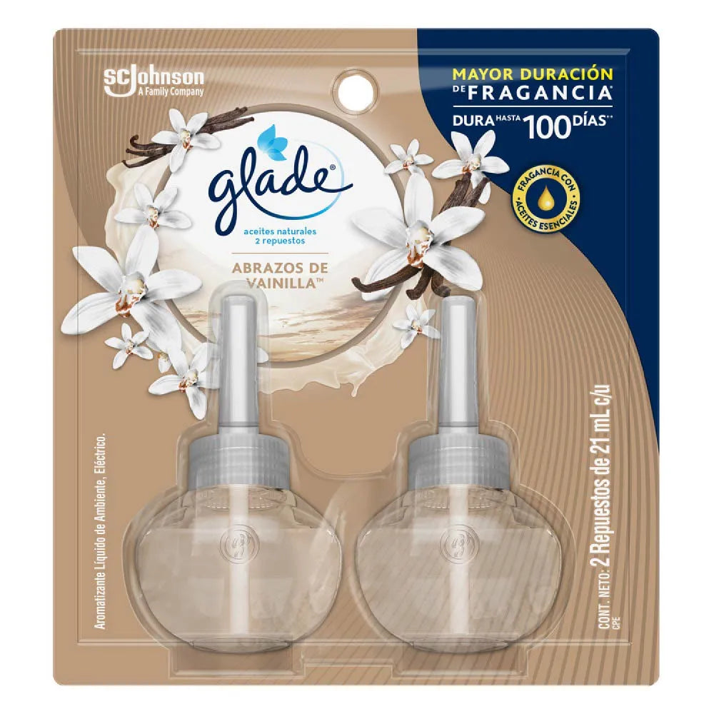Glade Aceite Naturale Repuesto X 2 Vainilla