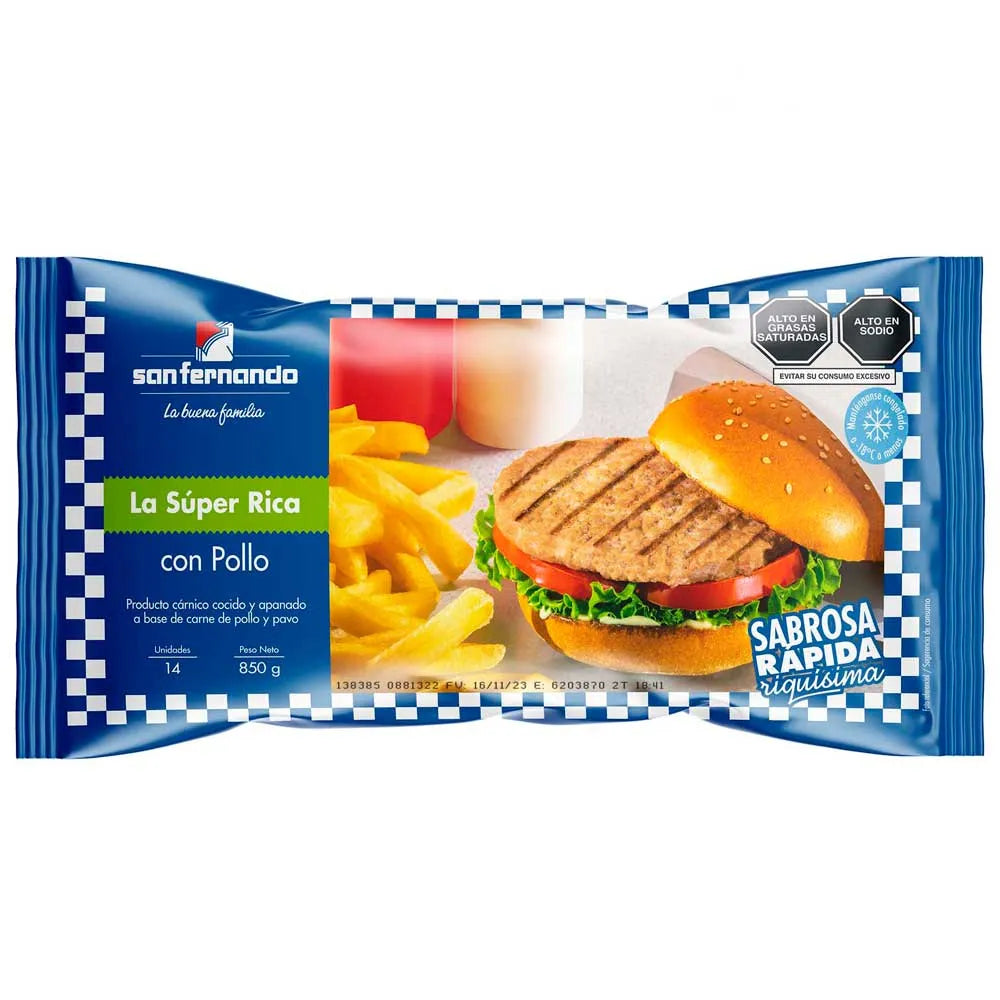 Hamburguesa San Fernando La Super Rica 14un