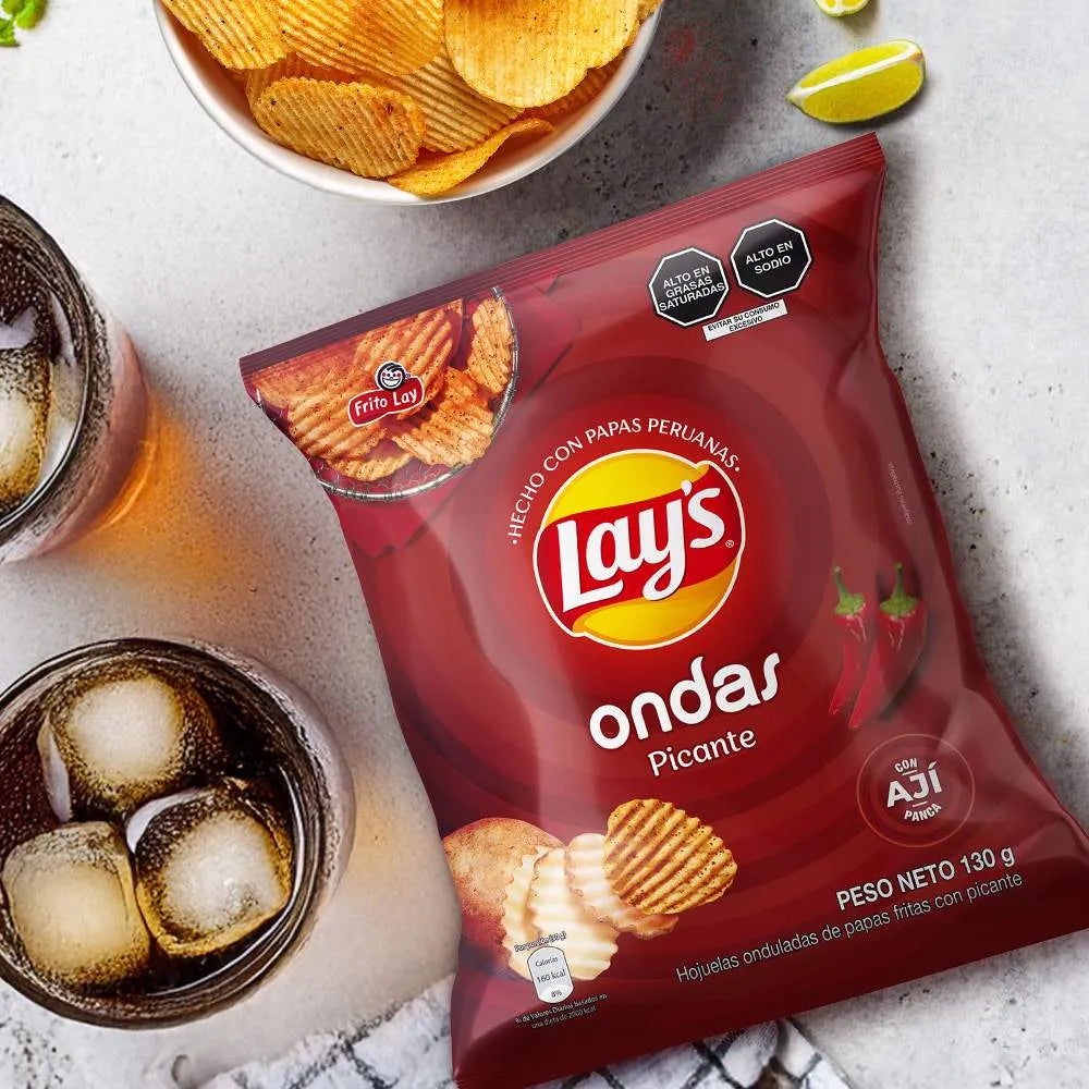 Papas Lays Onda Picante Bolsa 85g