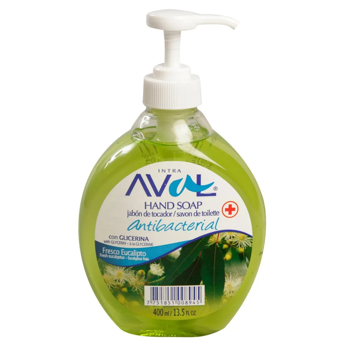 Aval Jabon Liq Antibacterial Eucalipto 400Ml