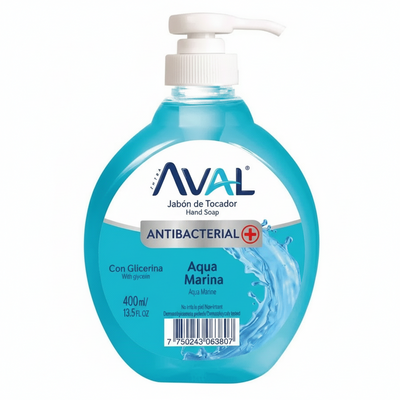 AVAL JABON LIQ ANTIBACTERIAL MARINA 400ML