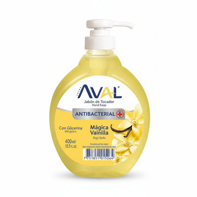 AVAL JABON LIQ ANTIBACTERIAL VAINILLA 400ML