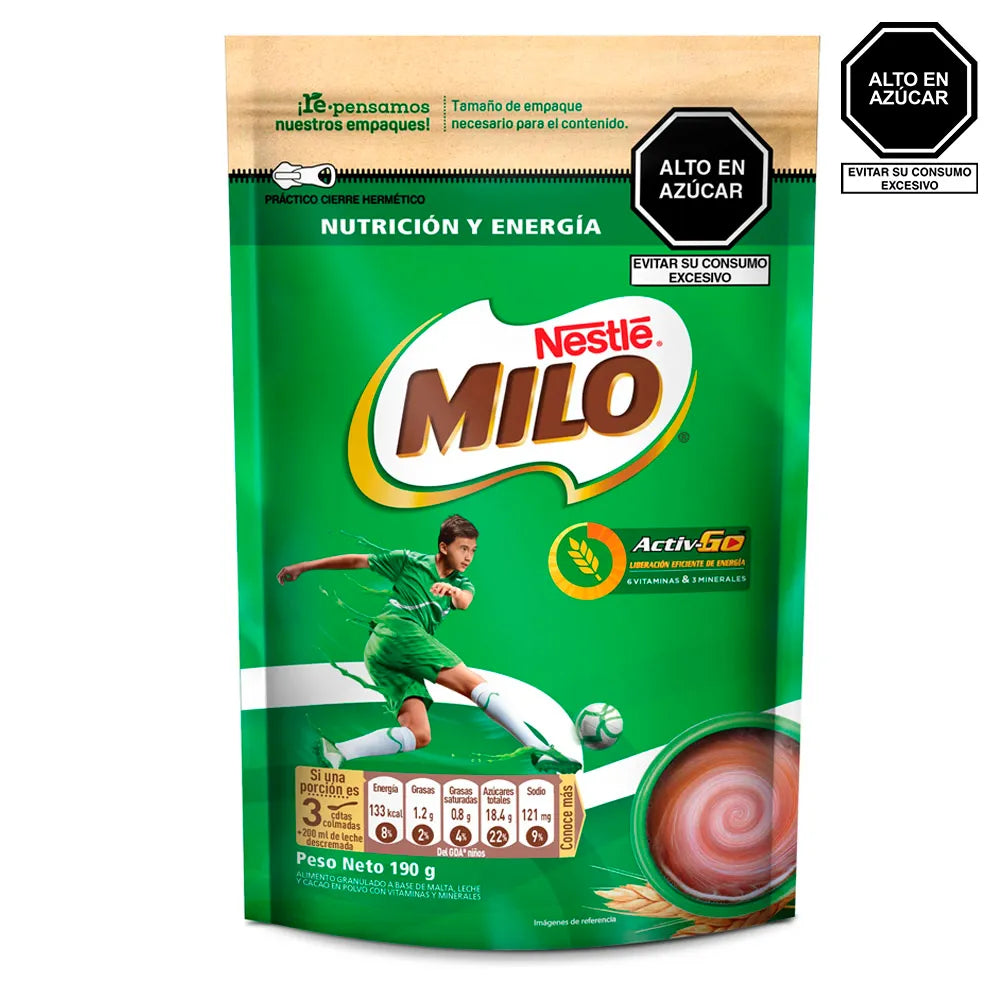 Alimento Granulado Milo Activ - Go Doypack 190g