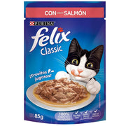 Alimento Húmedo para Gato Felix Sachet Salmon En Salsa 85g