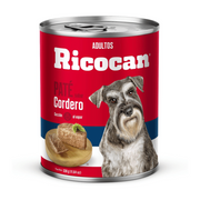 Alimento Húmedo para Perros Ricocan Pate Sb Cordero Lata 330g