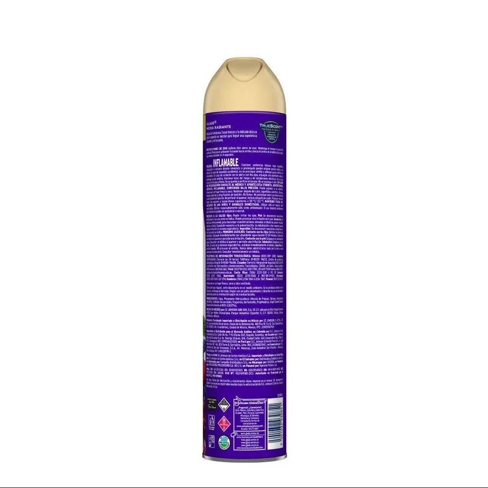Ambientador Aerosol Glade Mora Radiante 400 ml