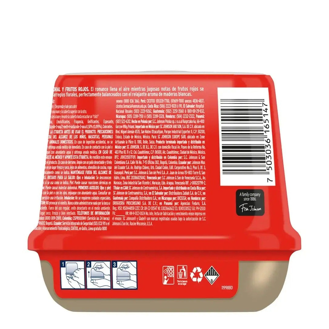 Ambientador En Gel Glade Alegría Floral y Frutos Rojos