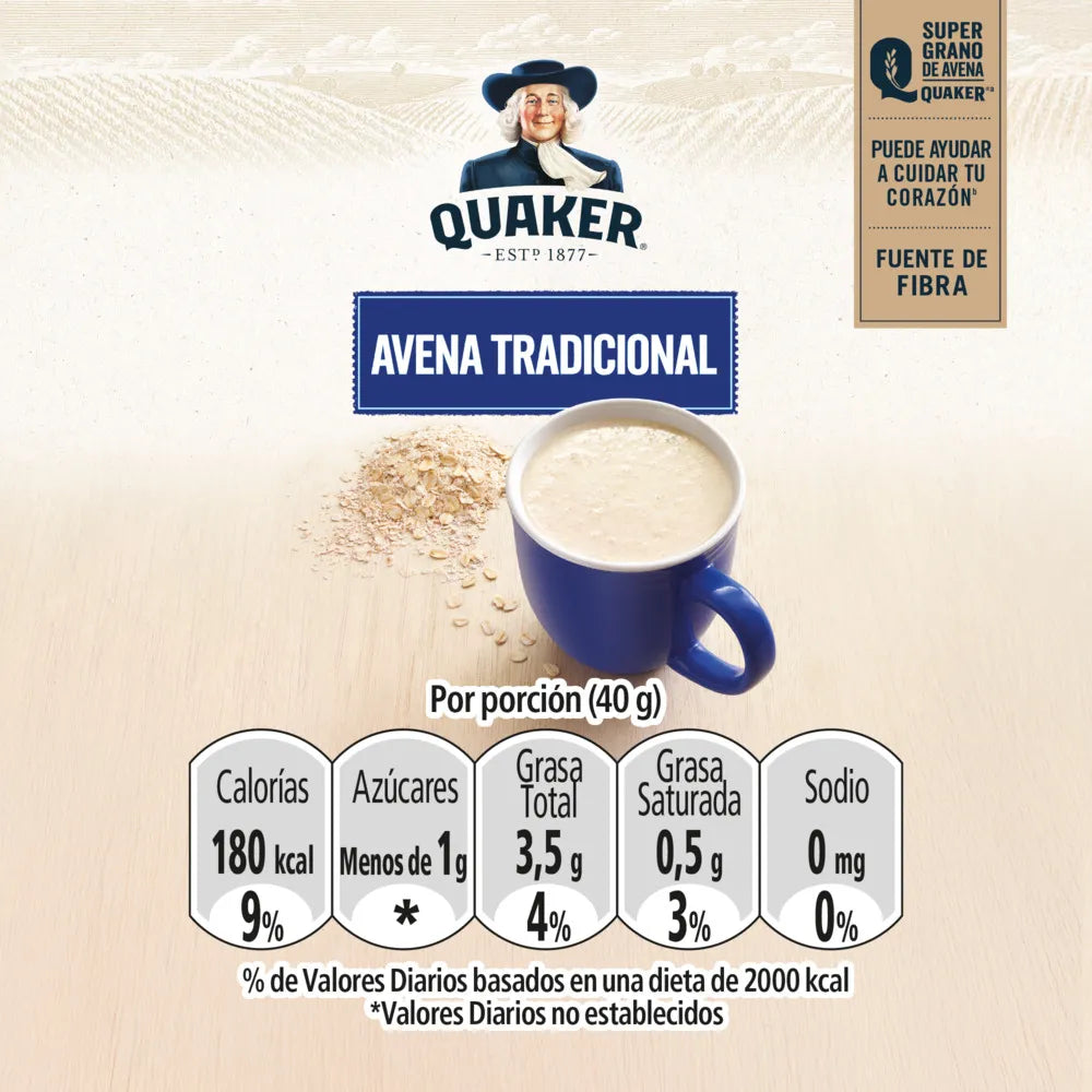 Avena Quaker Tradicional Bolsa 200g