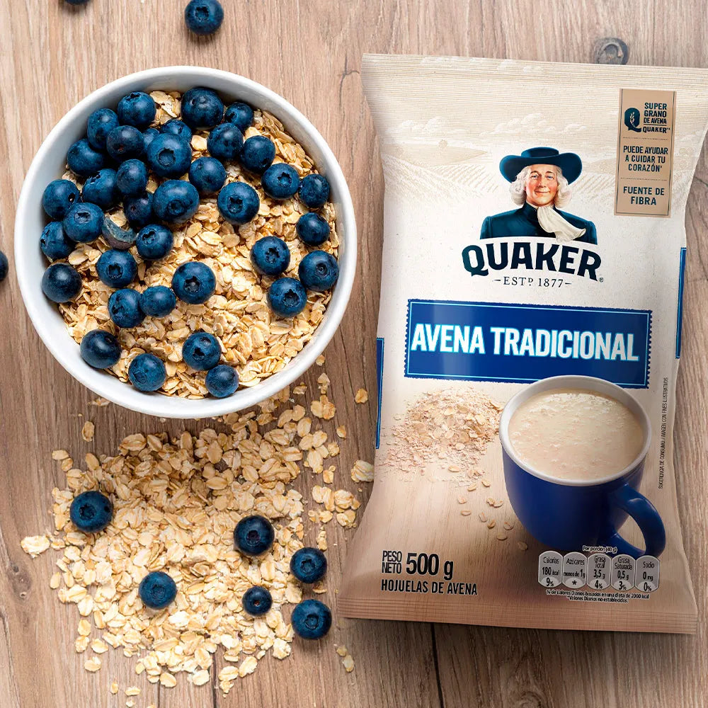 Avena Quaker Tradicional Bolsa 500g